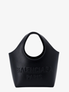 Balenciaga Black Leather Large Mary-kate Shopping Bag In Black