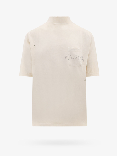 Maison Margiela T-shirt In Beige