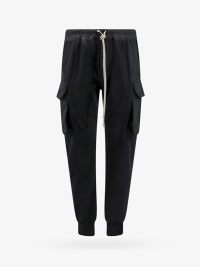 Drkshdw Black Cotton Cargo Trousers