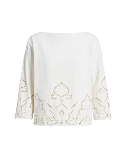 Polo Ralph Lauren Woman T-shirt White Size Xl Cotton