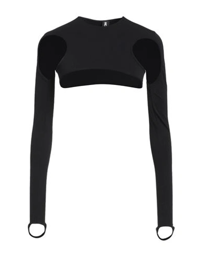 Andreädamo Andreādamo Woman Shrug Black Size L Polyamide, Elastane