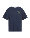 Moschino Man T-shirt Midnight Blue Size 40 Cotton