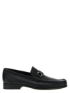 FERRAGAMO GANCINI LOAFERS BLACK