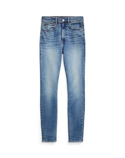 Polo Ralph Lauren Woman Jeans Blue Size 29 Cotton, Elastane
