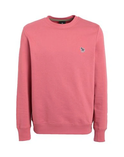 Ps By Paul Smith Ps Paul Smith Man Sweatshirt Coral Size Xl Cotton In Red