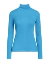 Act N°1 Woman Turtleneck Azure Size 6 Wool In Blue