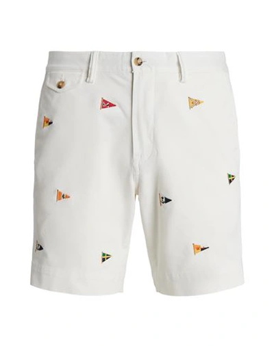 Polo Ralph Lauren 8-inch Stretch Straight Fit Chino Short Man Shorts & Bermuda Shorts White Size 33