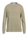 Dondup Man T-shirt Khaki Size S Cotton, Hemp In Beige