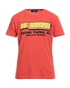 Dsquared2 Man T-shirt Tomato Red Size Xxl Cotton In Tomato Red