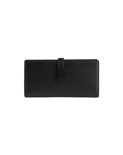 Furla Flow Continental Bifold Woman Wallet Black Size - Leather