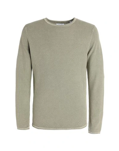 Jack & Jones Man Sweater Sage Green Size Xl Cotton