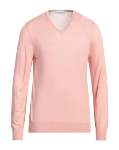 Gran Sasso Man Sweater Pink Size 40 Cotton
