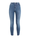 Vero Moda Woman Jeans Blue Size S-30l Cotton, Polyester, Recycled Polyester, Viscose, Elastane In Blue
