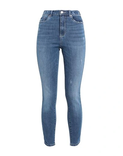 Vero Moda Woman Jeans Blue Size S-30l Cotton, Polyester, Recycled Polyester, Viscose, Elastane