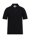 Alpha Studio Man Sweater Black Size 40 Cotton, Polyester