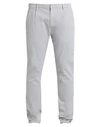 Dondup Man Pants Light Grey Size 34 Cotton, Elastane
