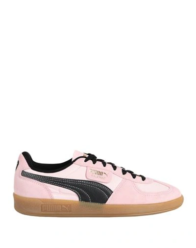Puma Palermo Palermo F. C. Woman Sneakers Pink Size 8 Leather, Textile Fibers
