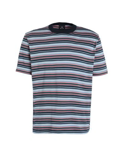 Ps By Paul Smith Ps Paul Smith Man T-shirt Navy Blue Size Xl Cotton