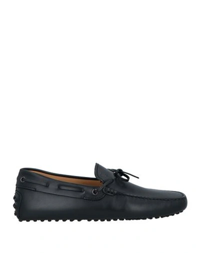 Tod's Man Loafers Black Size 7.5 Soft Leather