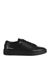 Karl Lagerfeld Man Sneakers Black Size 13 Leather In Black