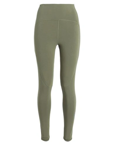 Adidas By Stella Mccartney Asmc Tst 7/8 T Woman Leggings Military Green Size M Modal, Recycled Polya