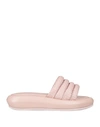 Emanuélle Vee Woman Sandals Light Pink Size 8 Soft Leather In Pink