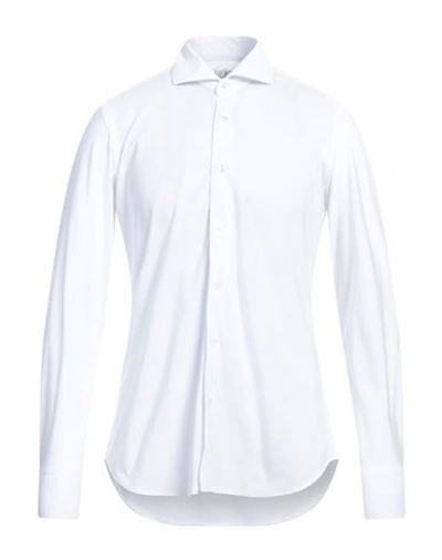Bagutta Man Shirt White Size 15 ¾ Polyamide, Elastane