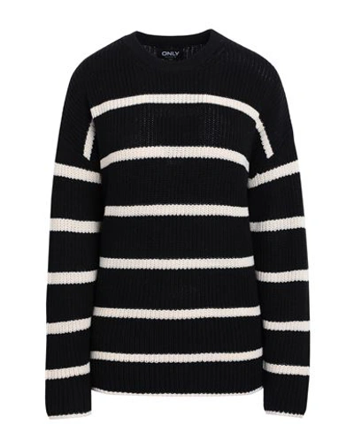Only Woman Sweater Black Size S Cotton, Acrylic