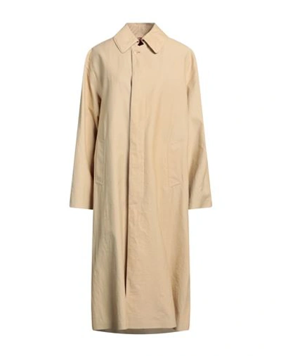 Maison Margiela Woman Overcoat & Trench Coat Beige Size 0 Cotton, Polyamide