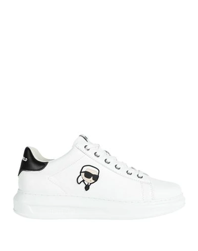 Karl Lagerfeld Woman Sneakers White Size 5 Leather