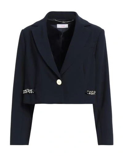 Clips More Woman Blazer Midnight Blue Size 16 Polyester, Elastane