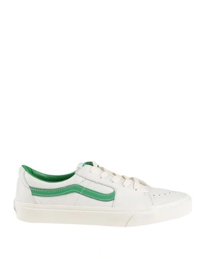 Vans Sk8-low Man Sneakers White Size 12 Leather