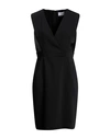Atos Lombardini Woman Mini Dress Black Size 6 Polyester