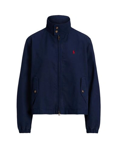 Polo Ralph Lauren Cotton Canvas Jacket In Navy