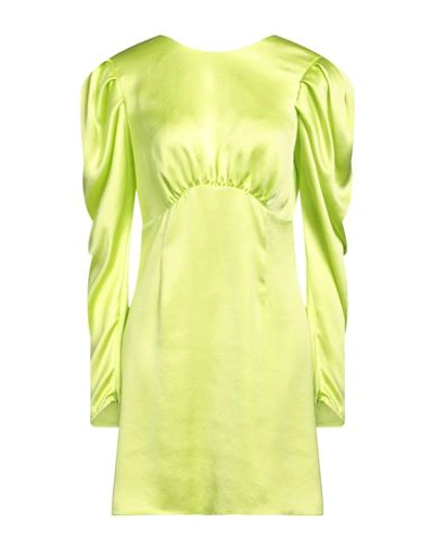 The Andamane Woman Mini Dress Acid Green Size 8 Polyester