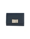 Furla 1927 M Compact Wallet Woman Wallet Navy Blue Size - Leather In Navy Blue