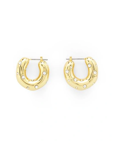 Cos Woman Earrings Gold Size - Recycled Brass, Glass