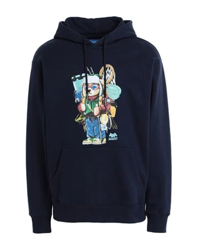 Market Ultralight Bear Hoodie Man Sweatshirt Navy Blue Size Xl Cotton