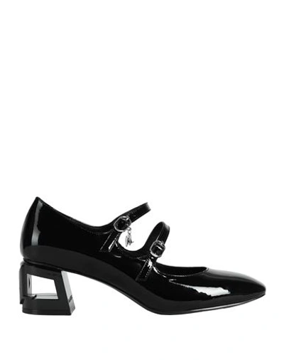 Karl Lagerfeld Woman Pumps Black Size 10 Leather