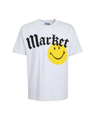 Market Smiley Gothic T-shirt Man T-shirt White Size Xl Cotton