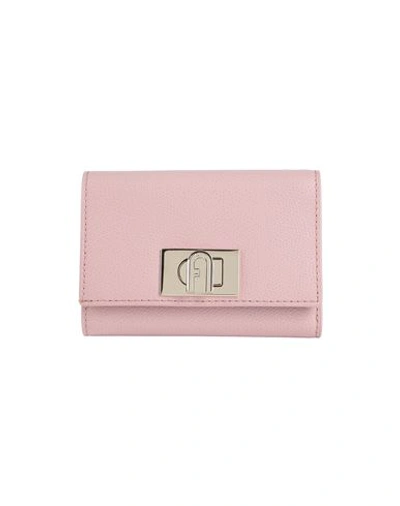 Furla 1927 M Compact Wallet Woman Wallet Light Pink Size - Leather