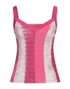 Missoni Silk-blend Tank Top In Pink