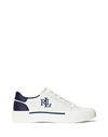 LAUREN RALPH LAUREN LAUREN RALPH LAUREN DAISIE LEATHER SNEAKER WOMAN SNEAKERS WHITE SIZE 7.5 COW LEATHER