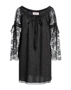 Gina Gorgeous Woman Mini Dress Black Size 2 Polyester, Viscose, Cotton