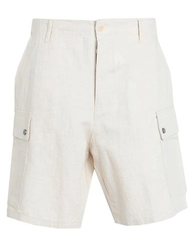 Gaelle Paris Gaëlle Paris Man Shorts & Bermuda Shorts Beige Size 32 Cotton, Linen