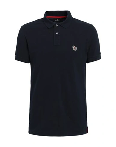 Ps By Paul Smith Ps Paul Smith Man Polo Shirt Navy Blue Size Xl Cotton