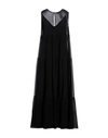 Max Mara Studio Woman Maxi Dress Black Size 8 Cotton, Silk