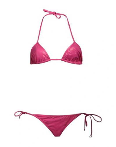 Attico The  Woman Bikini Fuchsia Size L Polyamide, Elastane In Pink