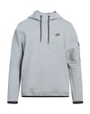 Nike Man Sweatshirt Light Grey Size Xl Cotton, Polyester
