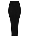 Rick Owens Womens Black Soft Pillar Stretch-wool Blend Maxi Skirt In Black
